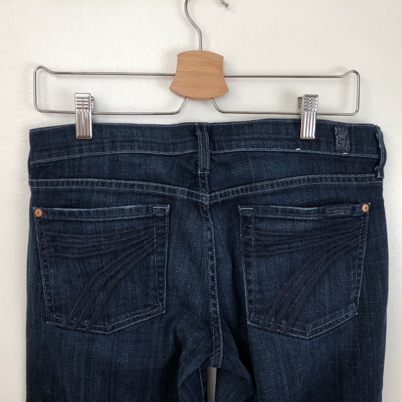 7 For All Mankind Dojo Jeans Flare Wide Leg 7FAMK - Picture 4 of 8